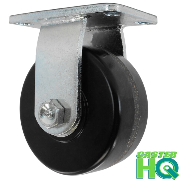 10"x3" Kingpinless Heavy Duty Rigid Caster, Phenolic Wheel, 2,900